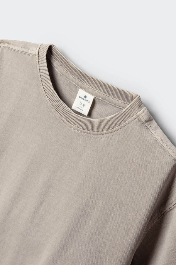 Springfield Kids Dečija print majica kratkih rukava Siva