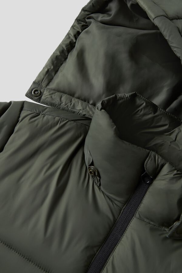 Name It Puffer jacket with hood green