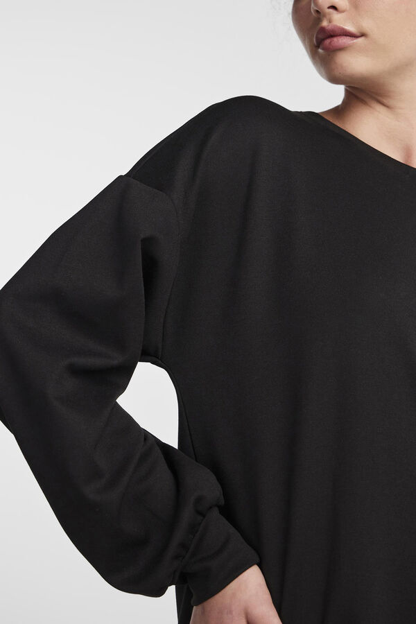Springfield Essential sweatshirt dress crna