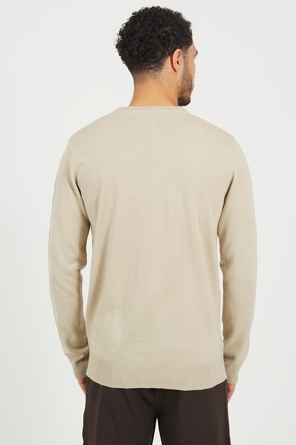 Brave Soul Camisola gola caixa bege