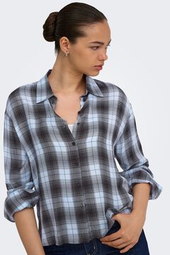 Only Camisa de quadrados manga comprida