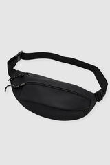 Inside Matte zip bum bag black
