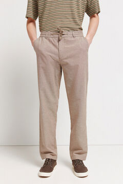 Springfield Linen comfort fit chinos