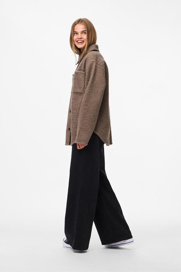 Pieces Chaqueta teddy Braon