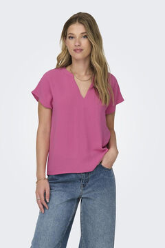 Springfield Plain V-neck blouse  lilac