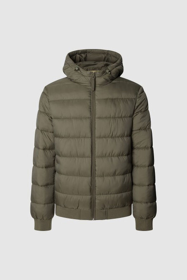 Pepe Jeans Casaco Puffer com Capuz verde