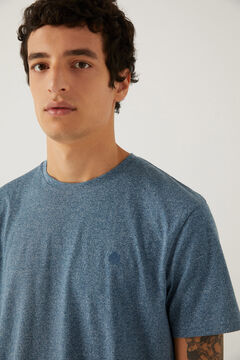 Springfield T-shirt textur&eacute; vert fonc&eacute;