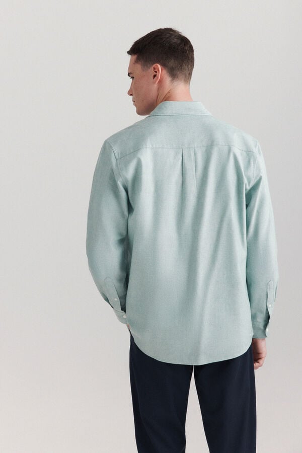 Springfield Chemise oxford en tencel vert