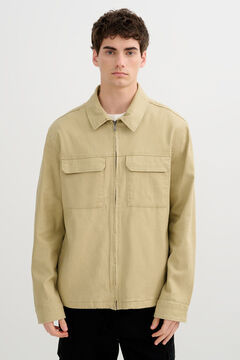 Inside Cazadora lisa efecto piel