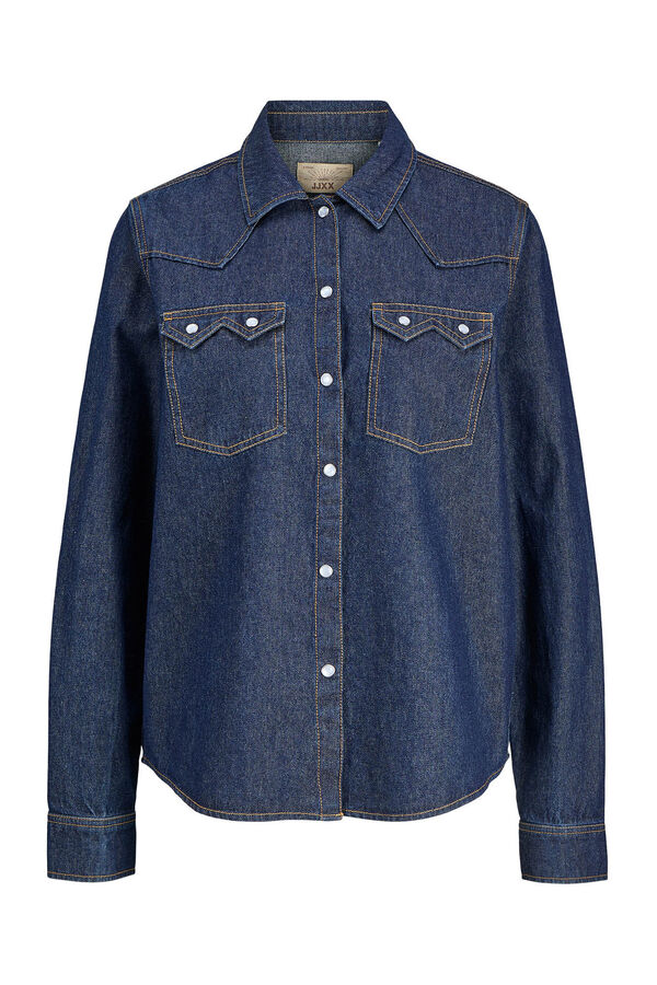 Jack & Jones Camisa regular fit denim azul