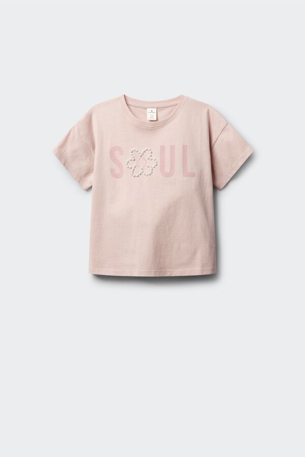 Springfield Kids Top sa nitnama za devojčice Roze
