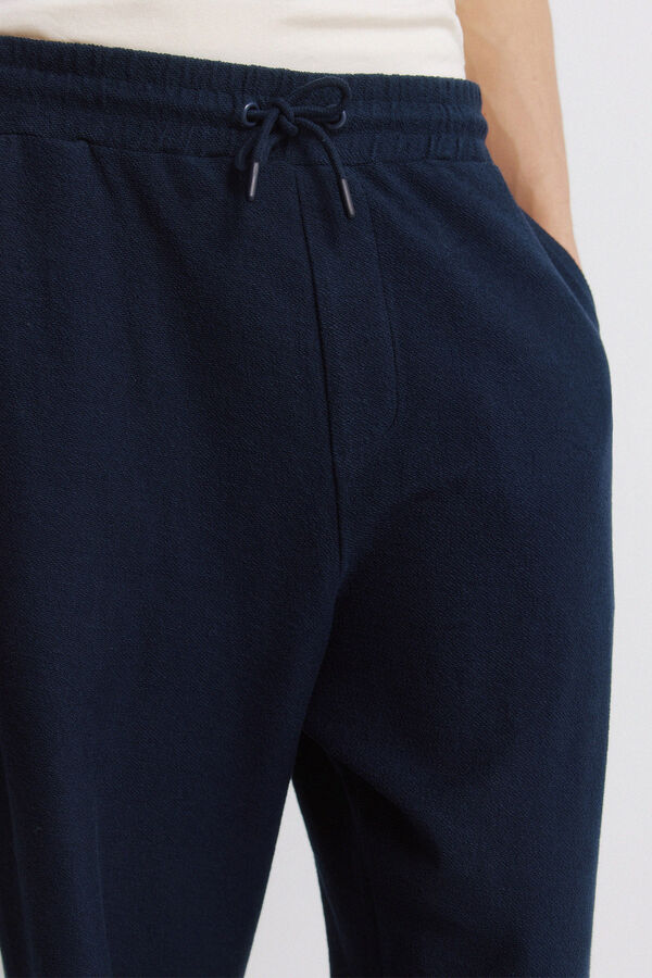 Springfield Pantalon jogger droit bleu