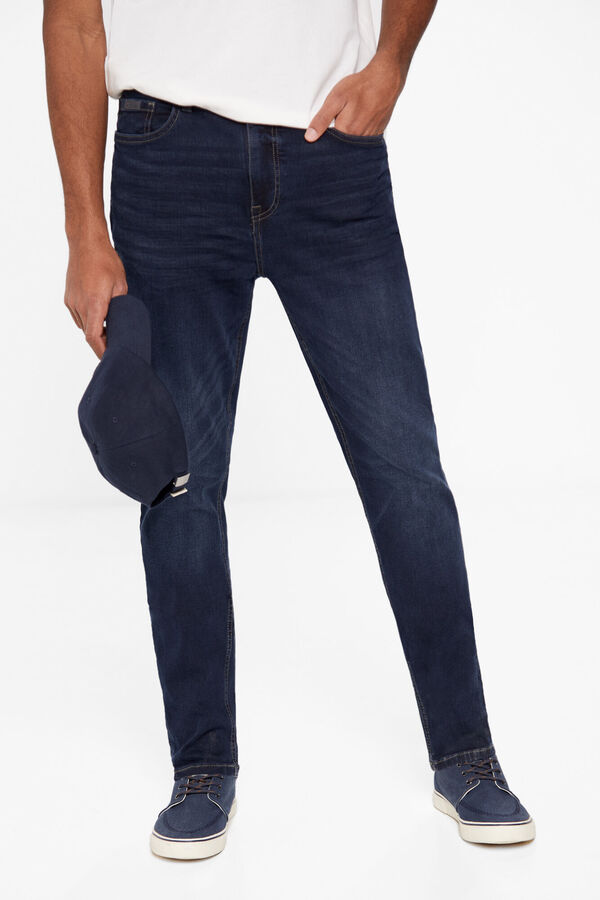 Springfield Dark wash slim fit blue jeans mallow