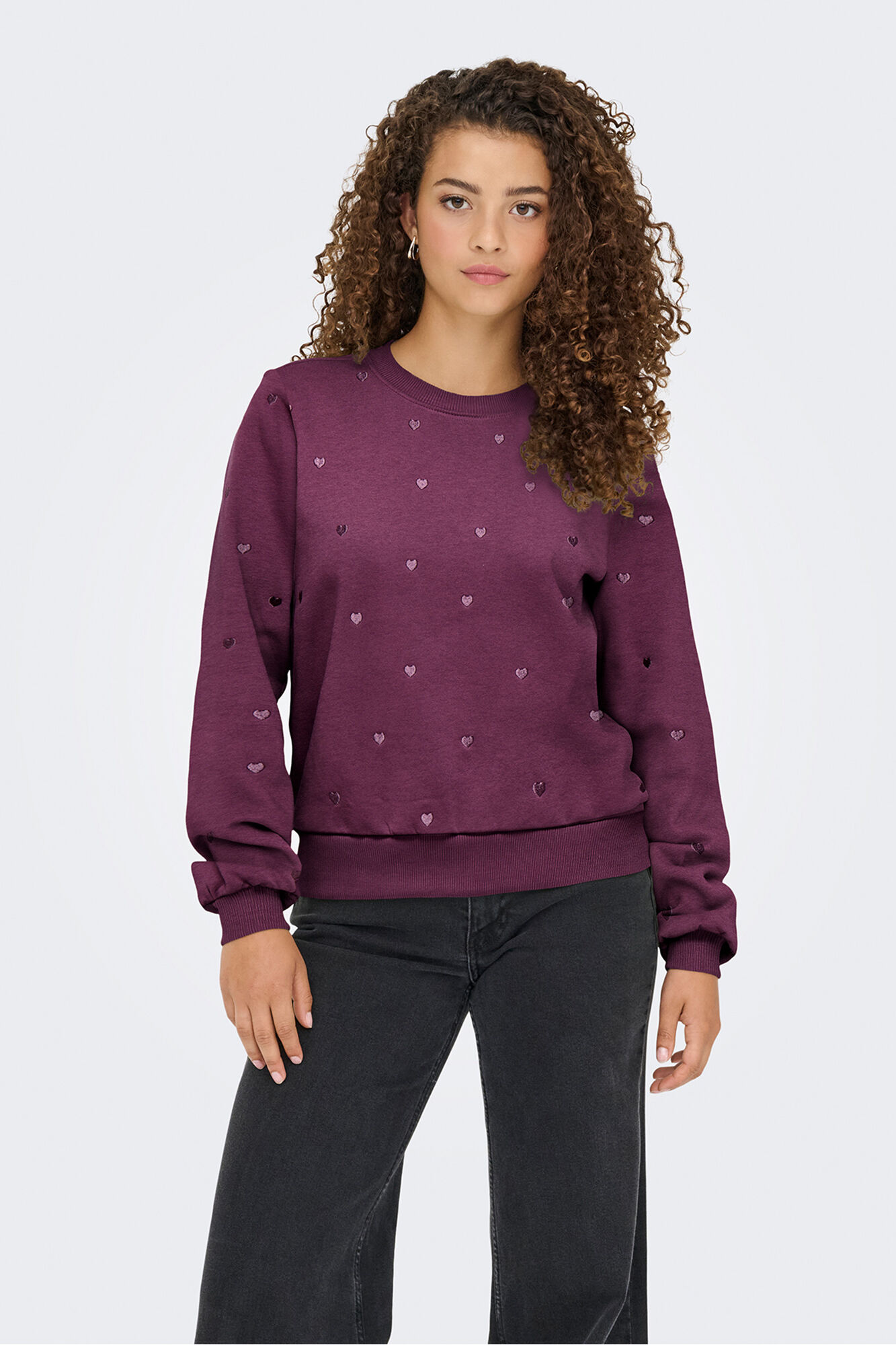 Only Sudadera bordado lurex