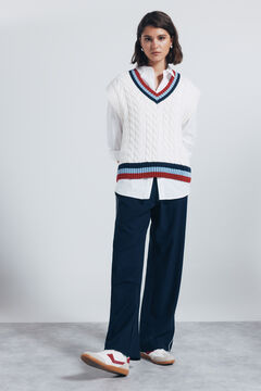 Springfield Pantal&oacute;n jogger rayas lateral azul