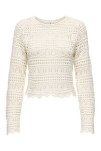 Only camisa cropped de malha vazada