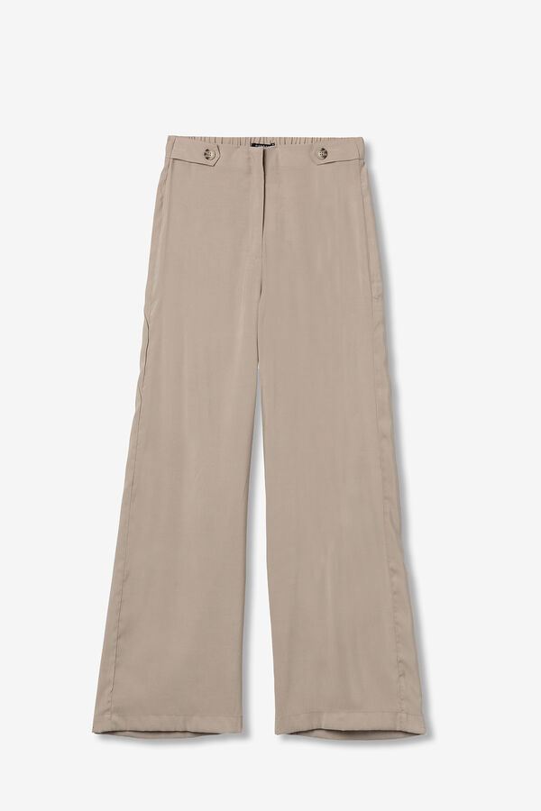 Tiffosi Pantalones Wide Leg beige