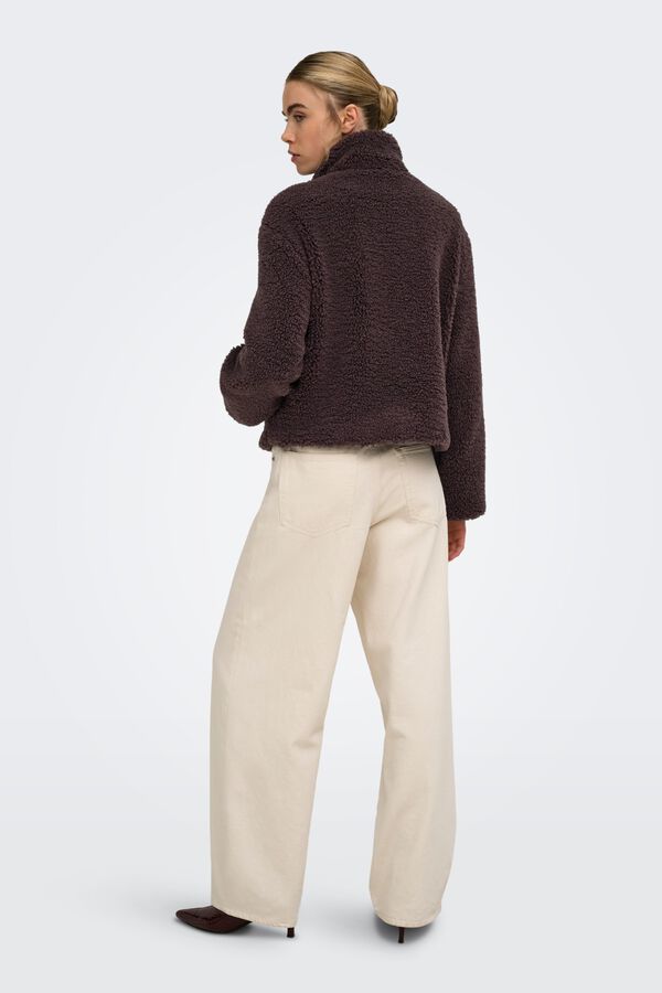 Only Sweatshirt teddy castanho