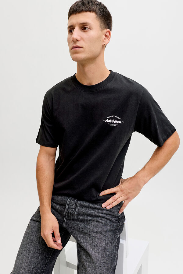 Jack & Jones Camiseta manga corta logo negro