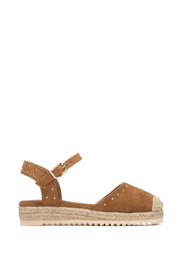 XTI Kids Espadrille with buckle brown