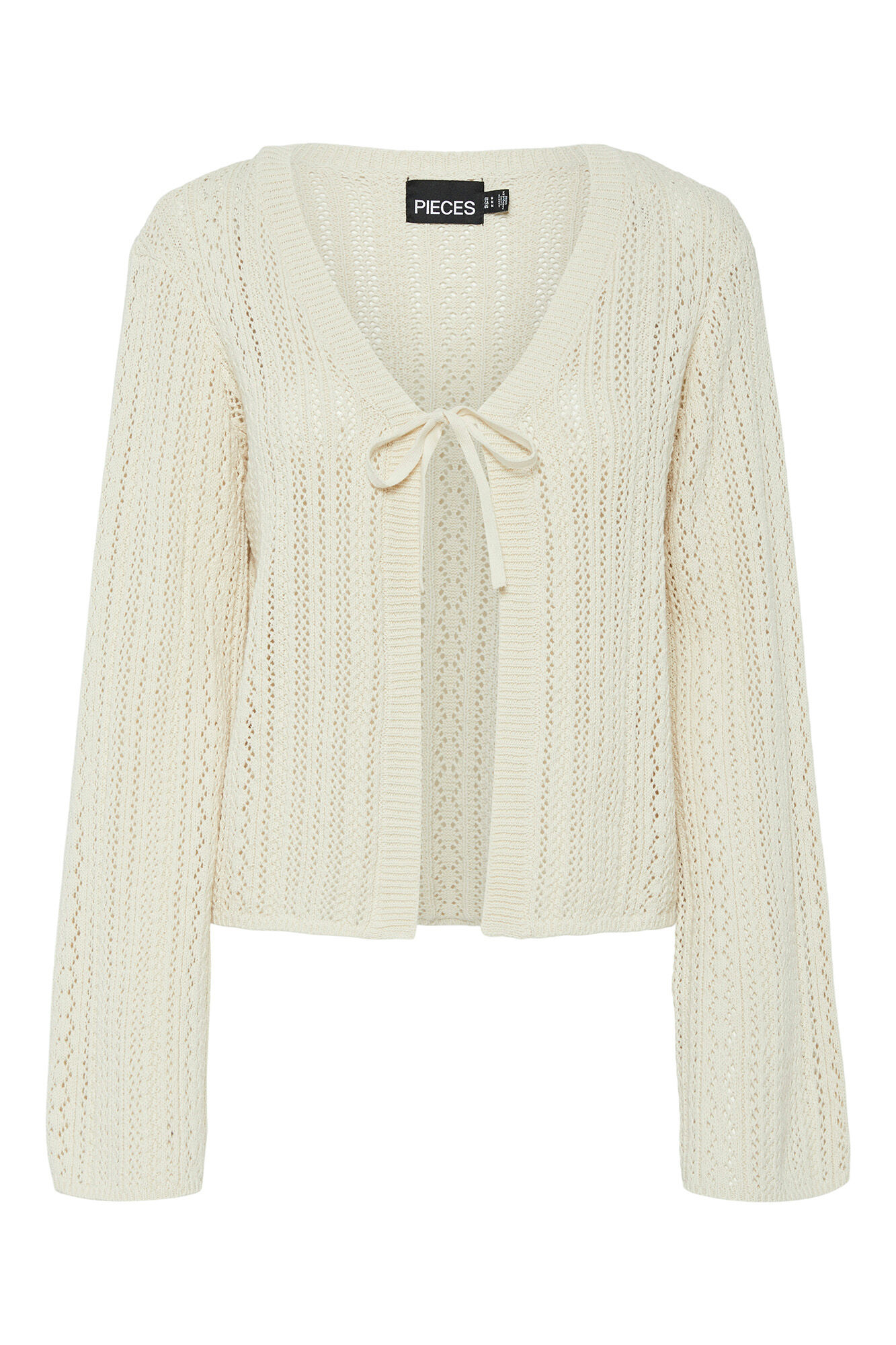 Pieces Strickjacke aus Baumwolle 