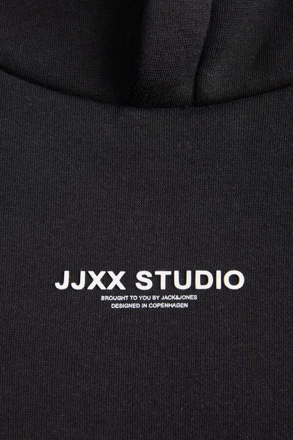 Jack & Jones Girl Hooded logo sweatshirt black