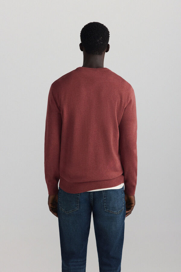 Springfield Pull basique col en V rose