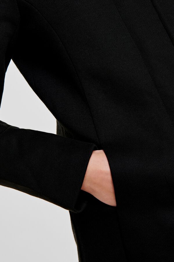 Only Midi cloth coat black