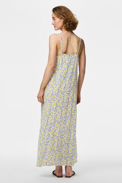 Pieces Flie&szlig;endes langes kleid mit print