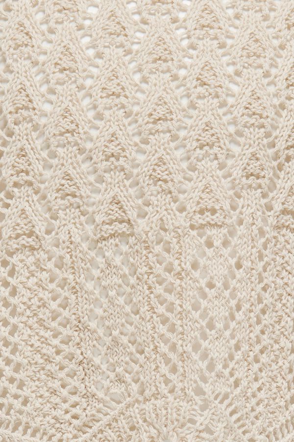 Only Girls Camisola de malha leve cropped bege