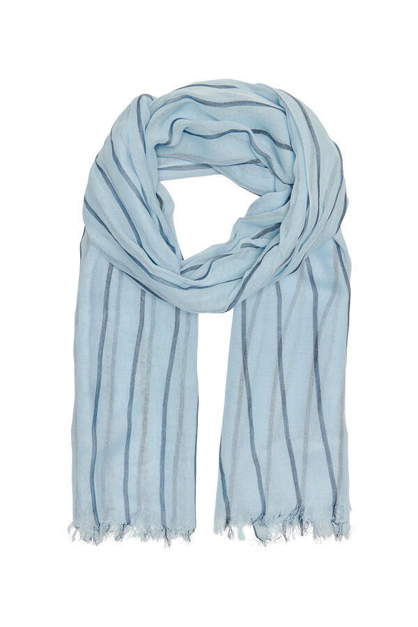Springfield Striped scarf indigo blue