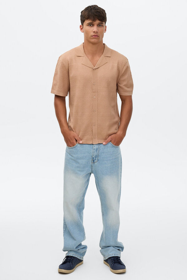 Inside Short sleeve shirt brown