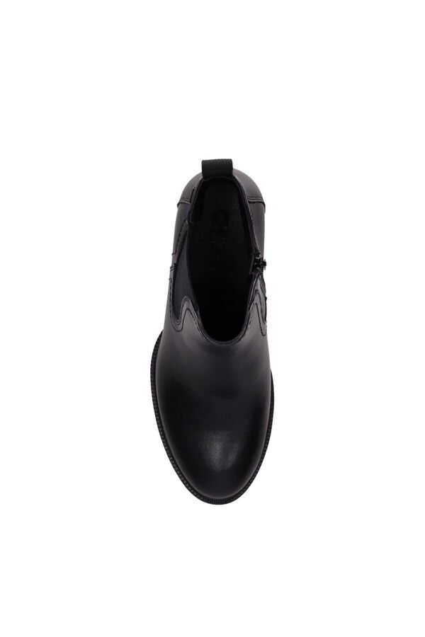 Chika 10 Elasticated side panel ankle boots black