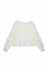 Springfield Blusa rom&aacute;ntica blanca