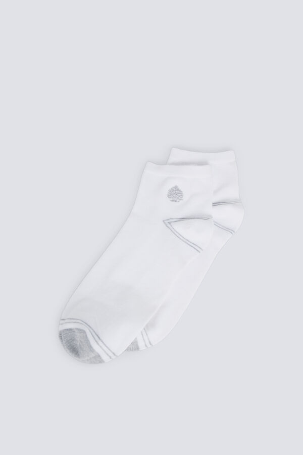 Springfield Springfield logo ankle sock white