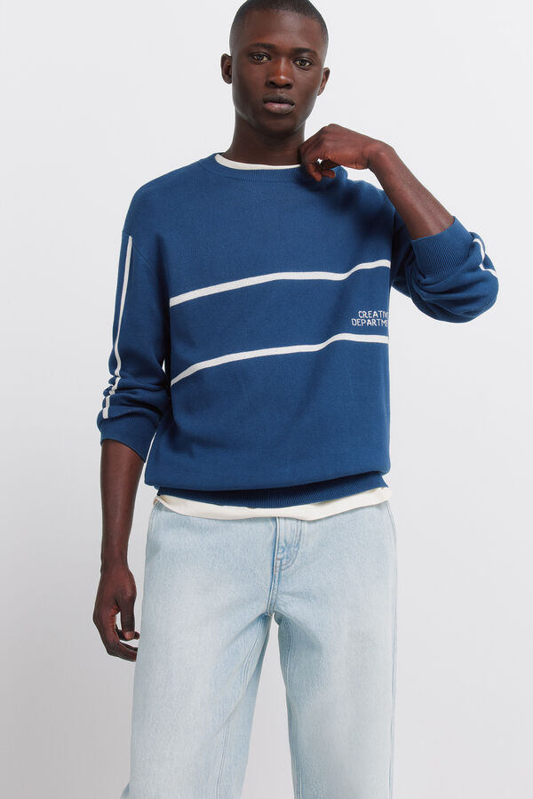 Springfield Light denim washed chinos blue