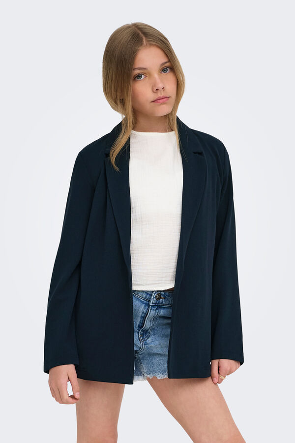 Only Girls Blazer fluida manga larga azul