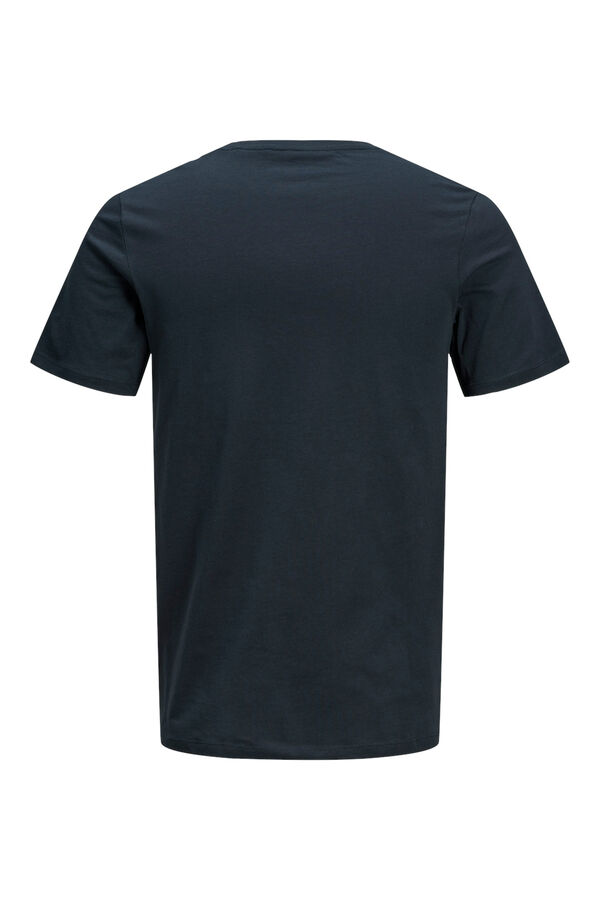 Jack & Jones Camiseta slim fit algod&oacute;n azul