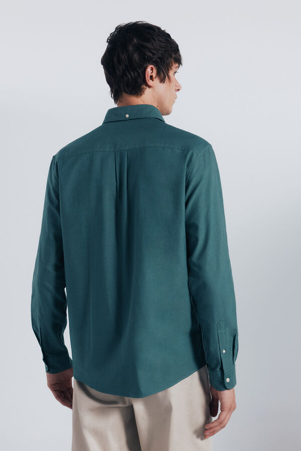 Springfield Camisa oxford ligero verde