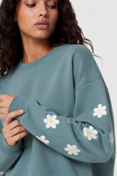 Pieces Sudadera cuello redondo estampada
