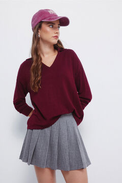 Springfield neckline polo shirt with cut jersey-knit