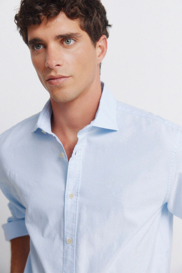 Springfield Camisa oxford ligero azul