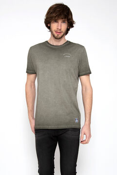 Springfield Printed short-sleeved T-shirt  dark gray
