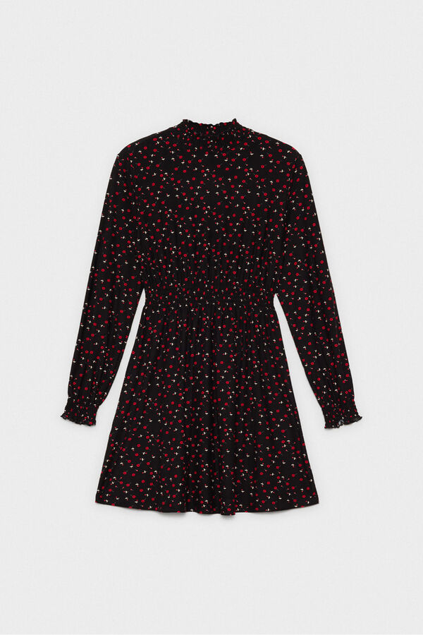 Inside Floral Print Dress black