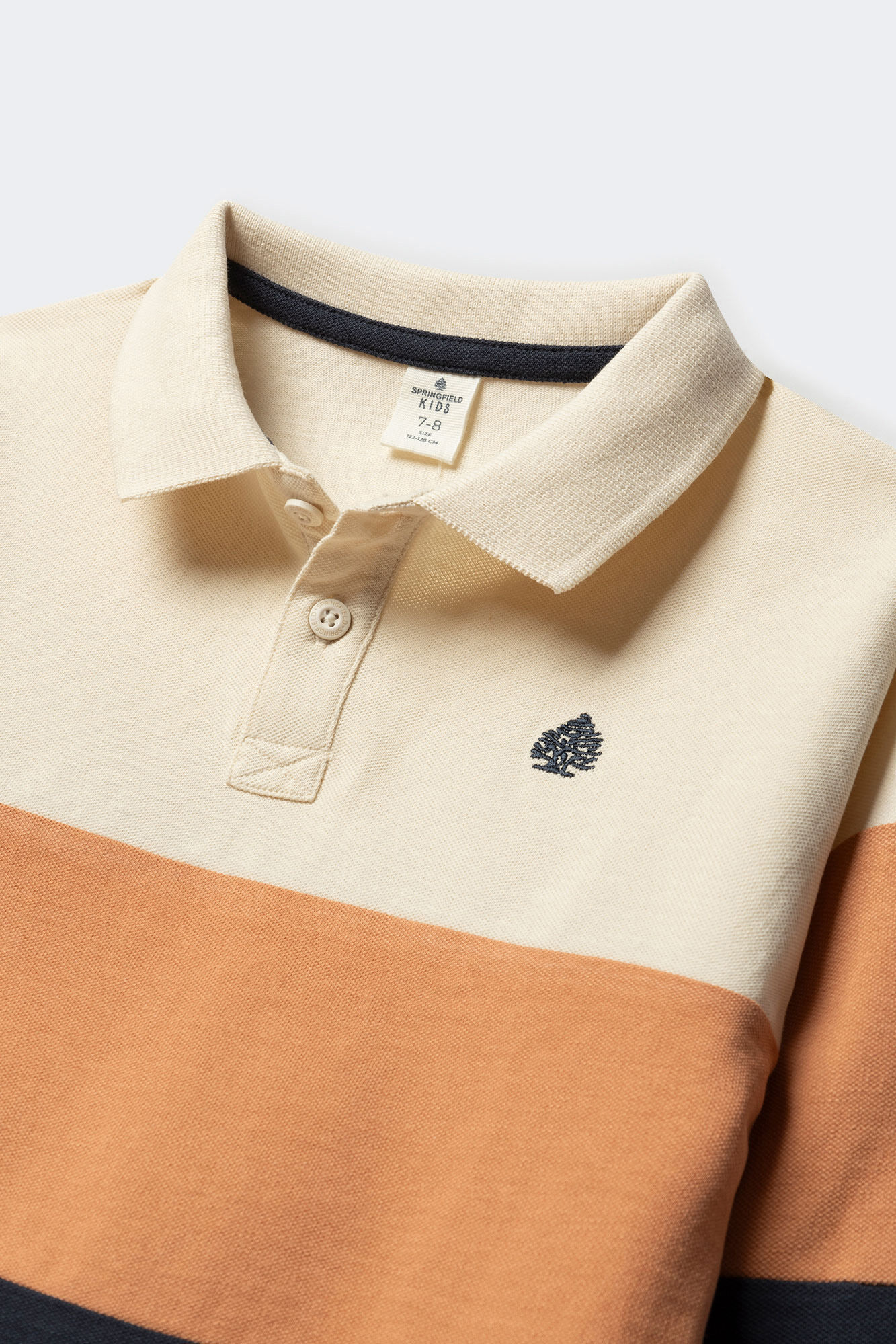 Springfield Kids Polo manga larga color block ni&ntilde;o