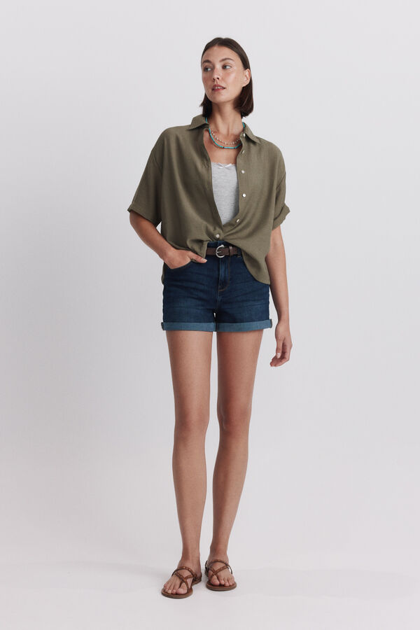 Springfield Fluid short sleeve shirt beige
