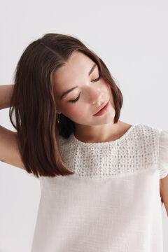 Springfield Crochet ruffle blouse
