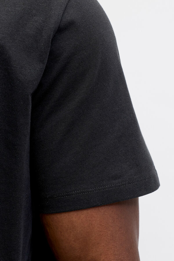 Jack & Jones PLUS Printed cotton T-shirt black