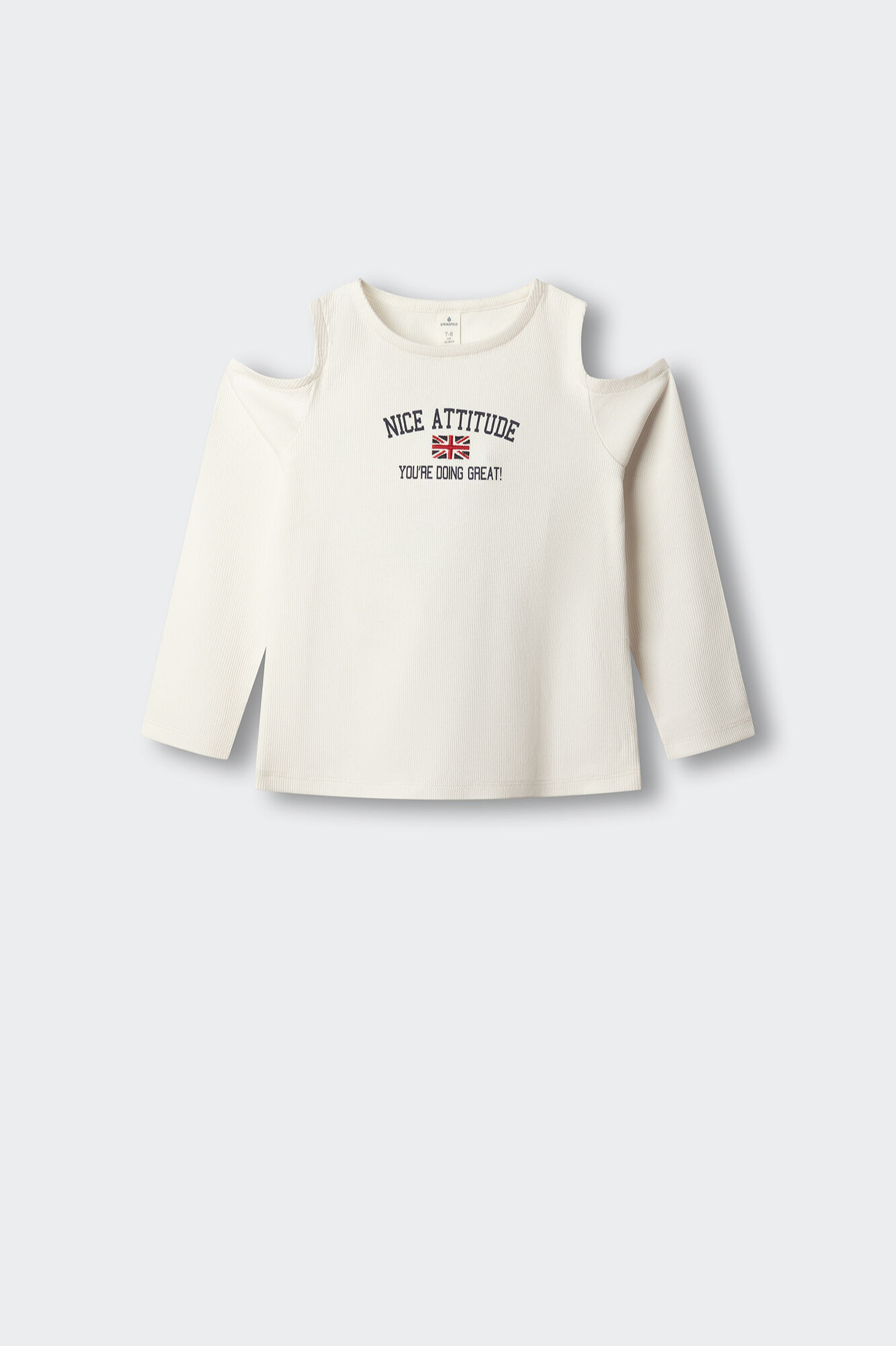 Springfield Kids Camiseta manga larga Rib bandera ni&ntilde;a