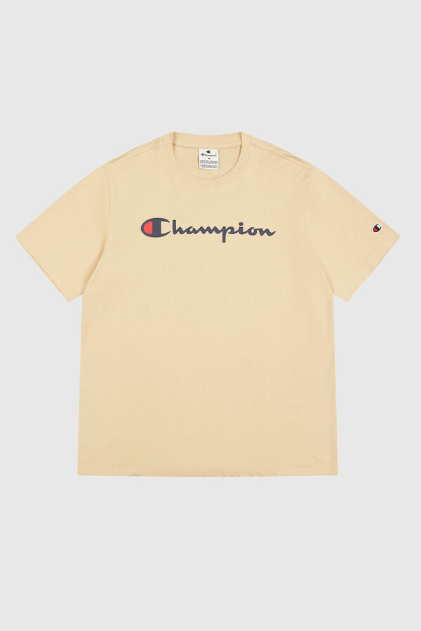 Champion Camiseta de algod&oacute;n hombre beige